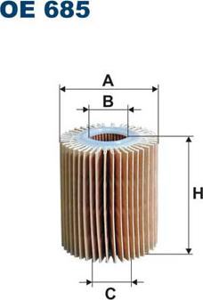 Filtron OE685 - Öljynsuodatin inparts.fi