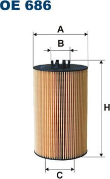 Filtron OE686 - Öljynsuodatin inparts.fi