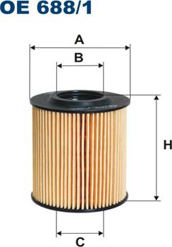 Filtron OE688/1 - Öljynsuodatin inparts.fi