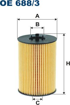 Filtron OE688/3 - Öljynsuodatin inparts.fi