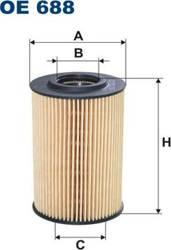 Filtron OE688 - Öljynsuodatin inparts.fi