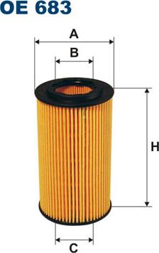 Filtron OE683 - Öljynsuodatin inparts.fi