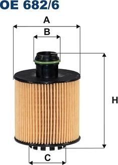 Filtron OE682/6 - Öljynsuodatin inparts.fi