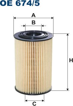 Filtron OE674/5 - Öljynsuodatin inparts.fi