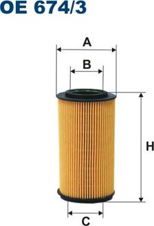 Filtron OE674/3 - Öljynsuodatin inparts.fi