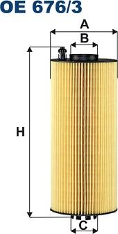 Filtron OE676/3 - Öljynsuodatin inparts.fi