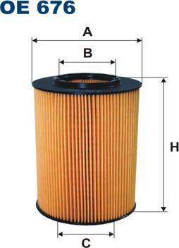 Filtron OE676 - Öljynsuodatin inparts.fi