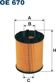 Filtron OE670 - Öljynsuodatin inparts.fi