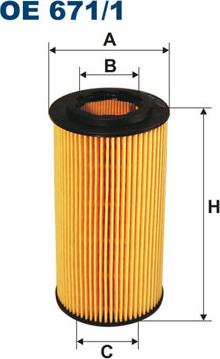 Filtron OE671/1 - Öljynsuodatin inparts.fi