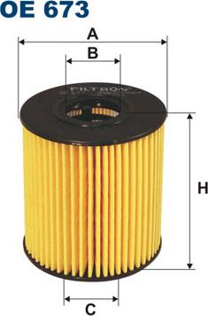 Filtron OE673 - Öljynsuodatin inparts.fi