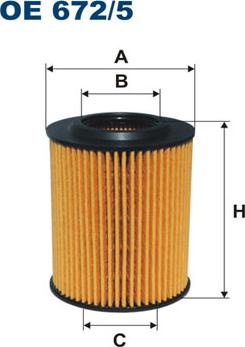 Filtron OE672/5 - Öljynsuodatin inparts.fi