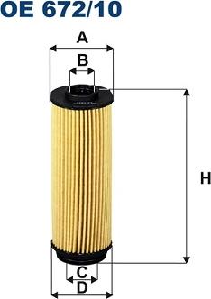 Filtron OE 672/10 - Öljynsuodatin inparts.fi