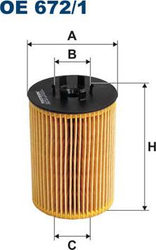 Filtron OE672/1 - Öljynsuodatin inparts.fi