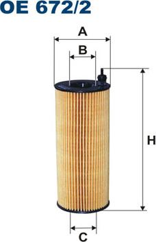 Filtron OE672/2 - Öljynsuodatin inparts.fi