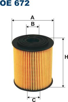 Filtron OE672 - Öljynsuodatin inparts.fi