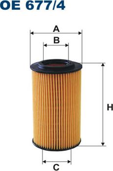 Filtron OE677/4 - Öljynsuodatin inparts.fi