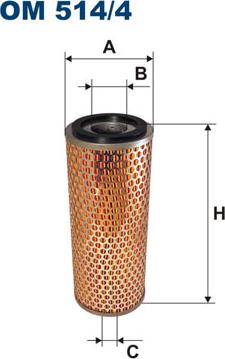 Filtron OM514/4 - Öljynsuodatin inparts.fi