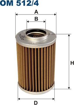 Filtron OM512/4 - Hydrauliikkasuodatin, automaattivaihteisto inparts.fi