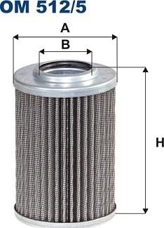 Filtron OM512/5 - Hydrauliikkasuodatin, automaattivaihteisto inparts.fi