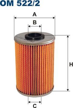 Filtron OM522/2 - Öljynsuodatin inparts.fi