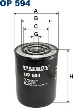 Filtron OP594 - Öljynsuodatin inparts.fi