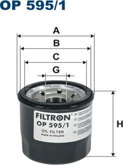 Filtron OP595/1 - Öljynsuodatin inparts.fi