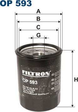 Filtron OP593 - Öljynsuodatin inparts.fi