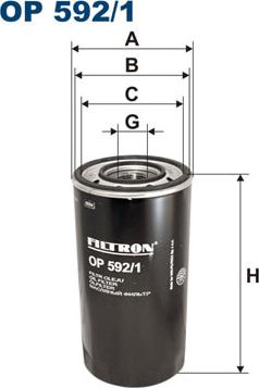 Filtron OP592/1 - Öljynsuodatin inparts.fi