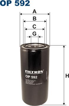 Filtron OP592 - Öljynsuodatin inparts.fi