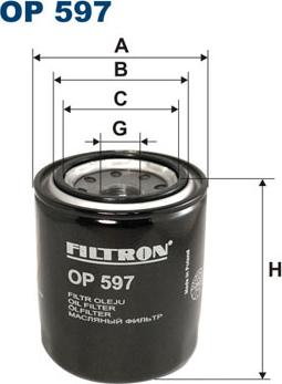 Filtron OP597 - Öljynsuodatin inparts.fi