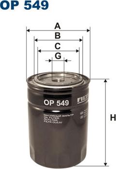 Filtron OP549 - Öljynsuodatin inparts.fi