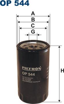 Filtron OP544 - Öljynsuodatin inparts.fi