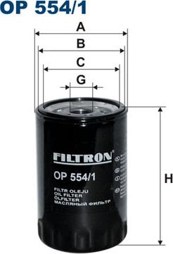 Filtron OP554/1 - Öljynsuodatin inparts.fi