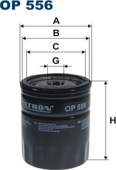 Filtron OP556 - Öljynsuodatin inparts.fi