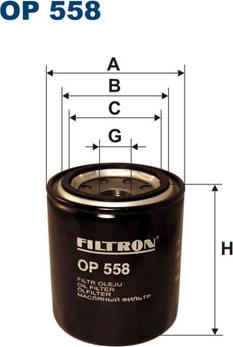 Filtron OP558 - Öljynsuodatin inparts.fi