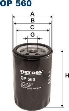 Filtron OP560 - Öljynsuodatin inparts.fi