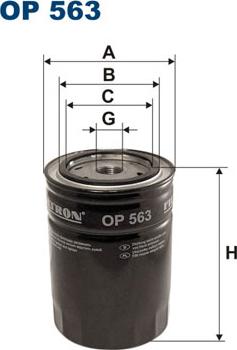 Filtron OP563 - Öljynsuodatin inparts.fi