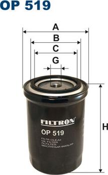 Filtron OP519 - Öljynsuodatin inparts.fi