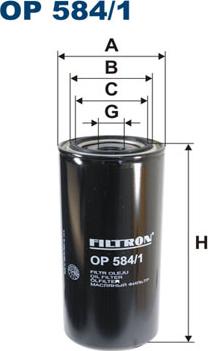 Filtron OP584/1 - Öljynsuodatin inparts.fi