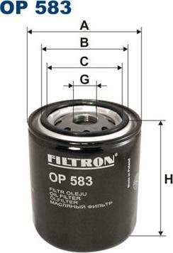 Filtron OP583 - Öljynsuodatin inparts.fi