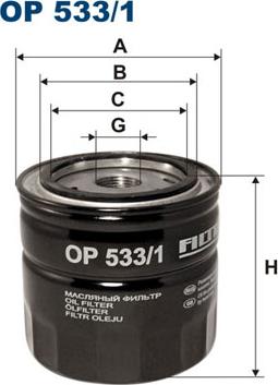 Filtron OP533/1 - Öljynsuodatin inparts.fi