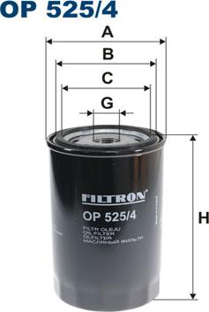 Filtron OP525/4 - Öljynsuodatin inparts.fi