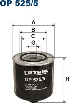 Filtron OP525/5 - Öljynsuodatin inparts.fi