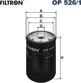 Filtron OP526/1 - Öljynsuodatin inparts.fi