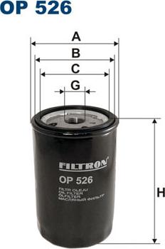 Filtron OP526 - Öljynsuodatin inparts.fi