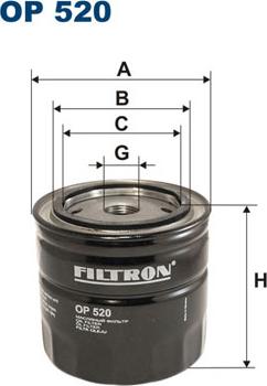 Filtron OP520 - Öljynsuodatin inparts.fi