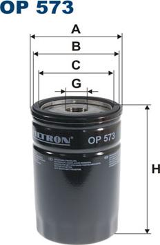 Filtron OP573 - Öljynsuodatin inparts.fi