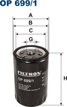 Filtron OP699/1 - Öljynsuodatin inparts.fi