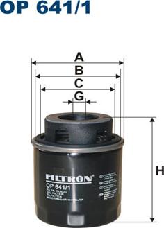 Filtron OP641/1 - Öljynsuodatin inparts.fi