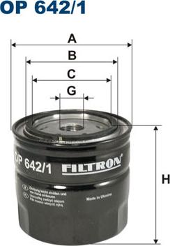 Filtron OP642/1 - Öljynsuodatin inparts.fi